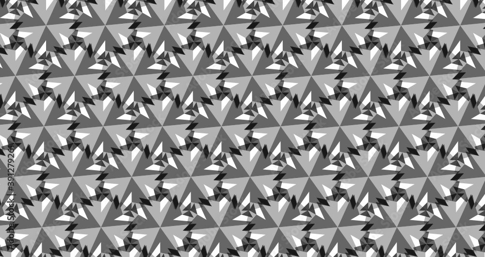 repetitive abstract geometric monochrome pattern of a six sided polygon repetitive abstract geometric monochrome pattern of a six sided polygon