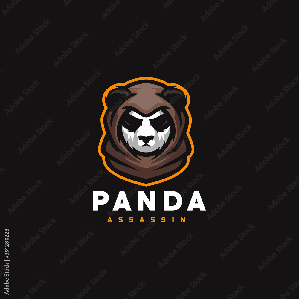 panda gaming sport logo design