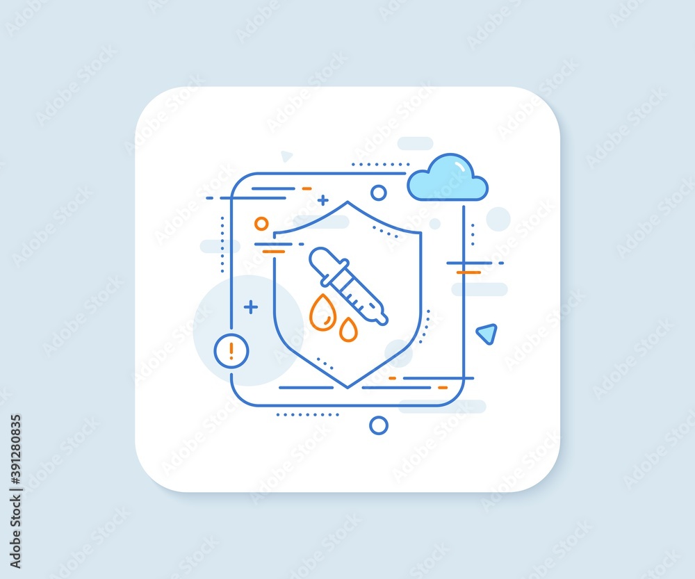 Chemistry pipette line icon. Abstract vector button. Laboratory sign. Analysis lab symbol. Chemistry pipette line icon. Protect shield concept. Vector Chemistry pipette line icon. Abstract vector button. Laboratory sign. Analysis lab symbol. Chemistry pipette line icon. Protect shield concept. Vector