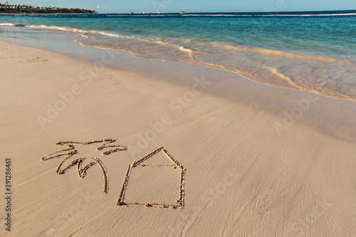 Fototapeta Naklejka Na Ścianę i Meble -  caribbean real estate concept