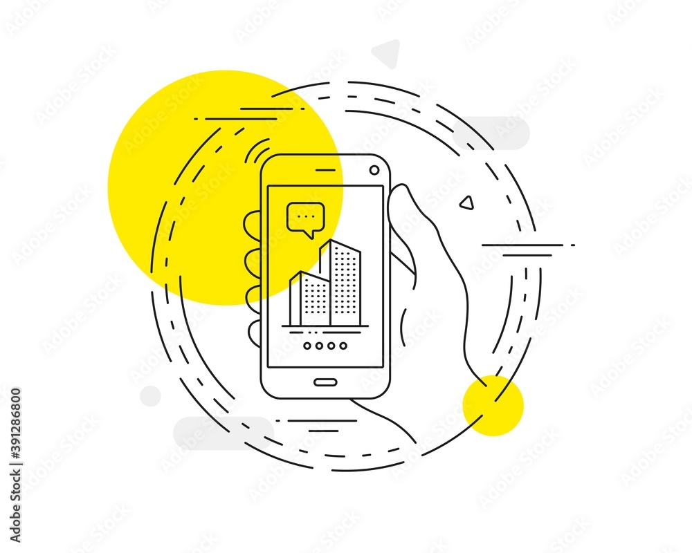 Skyscraper buildings line icon. Mobile phone vector button. City architecture sign. Town symbol. Skyscraper buildings line icon. Abstract concept badge. Vector Skyscraper buildings line icon. Mobile phone vector button. City architecture sign. Town symbol. Skyscraper buildings line icon. Abstract concept badge. Vector