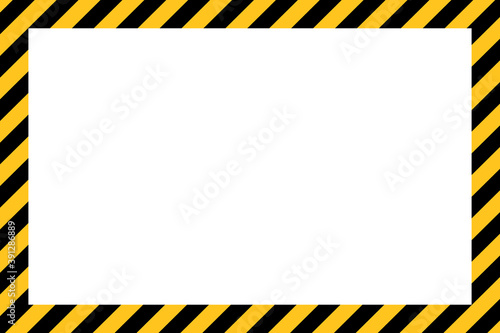 Caution tape border design. Clipart image.