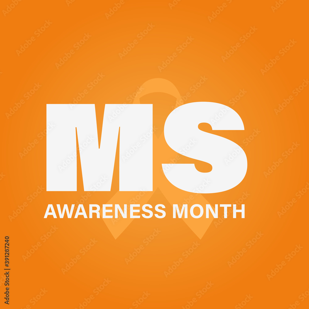 MS awareness month poster. Clipart image Stock Vector Adobe Stock