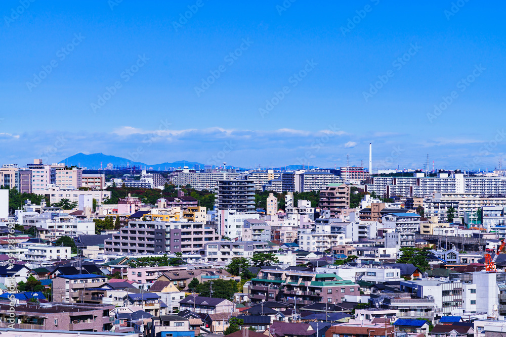 landscape of Chiba city in Japan