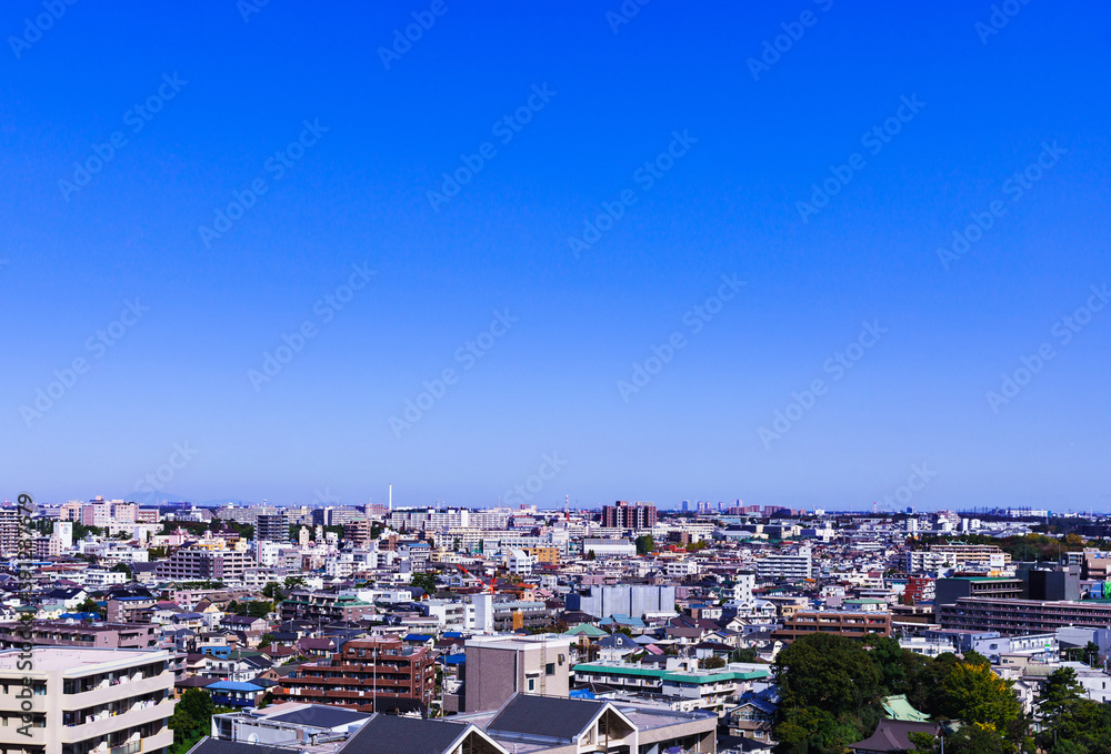 landscape of Chiba city in Japan