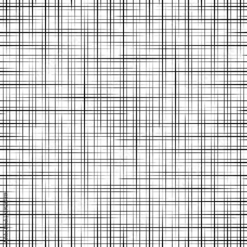 Criss texture. Hatch cross seamless pattern. Linen background. Abstract rondom line. Intersecting lines. Grid cross criss fabric. Hatch cross textile. Geometric shading stripe. Linen stripes. Vector