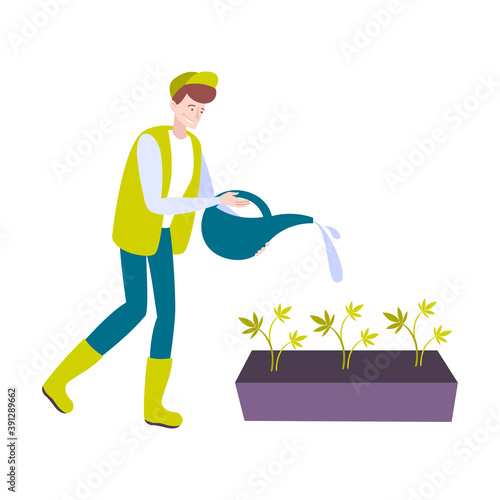 Watering Growing Marijuana Composition