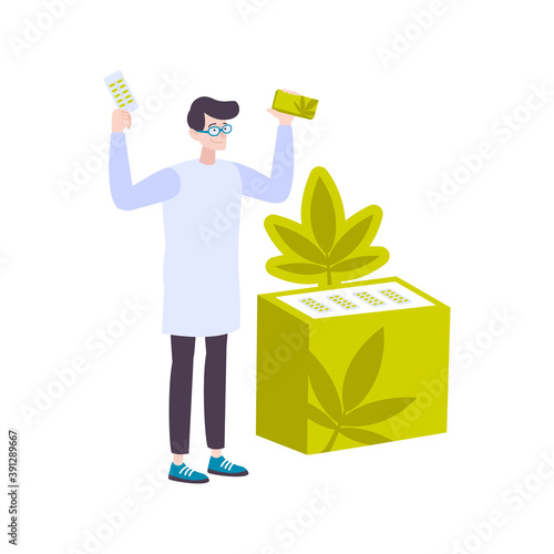 Pills With Marijuana Composition