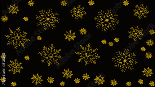 snowflake gold pattern