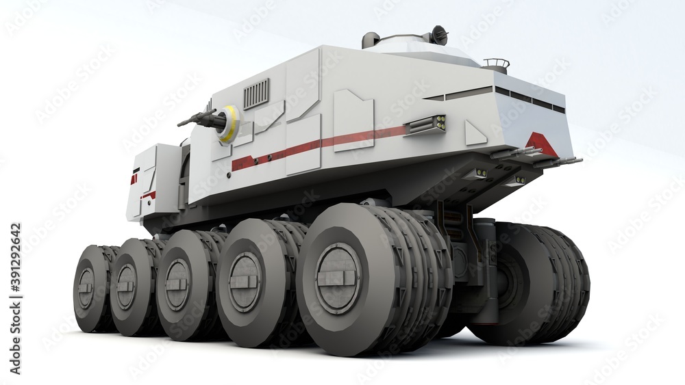 Fototapeta premium 3d illustration of Concept vehicle