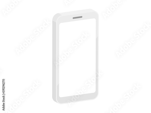 スマートフォンの立体イラスト