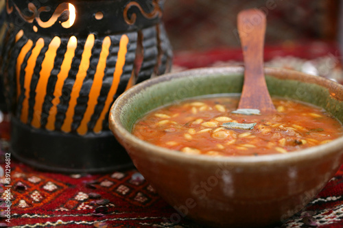Close up of Libyan soup