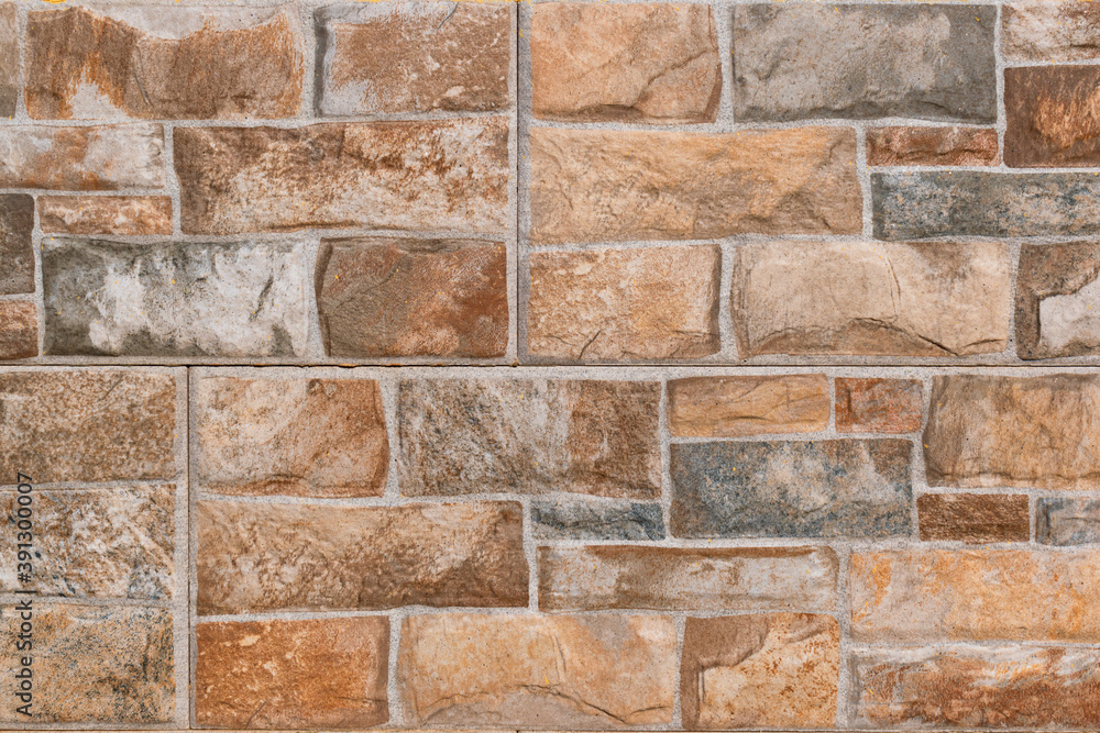 Fototapeta premium Bricks and cement wall texture.