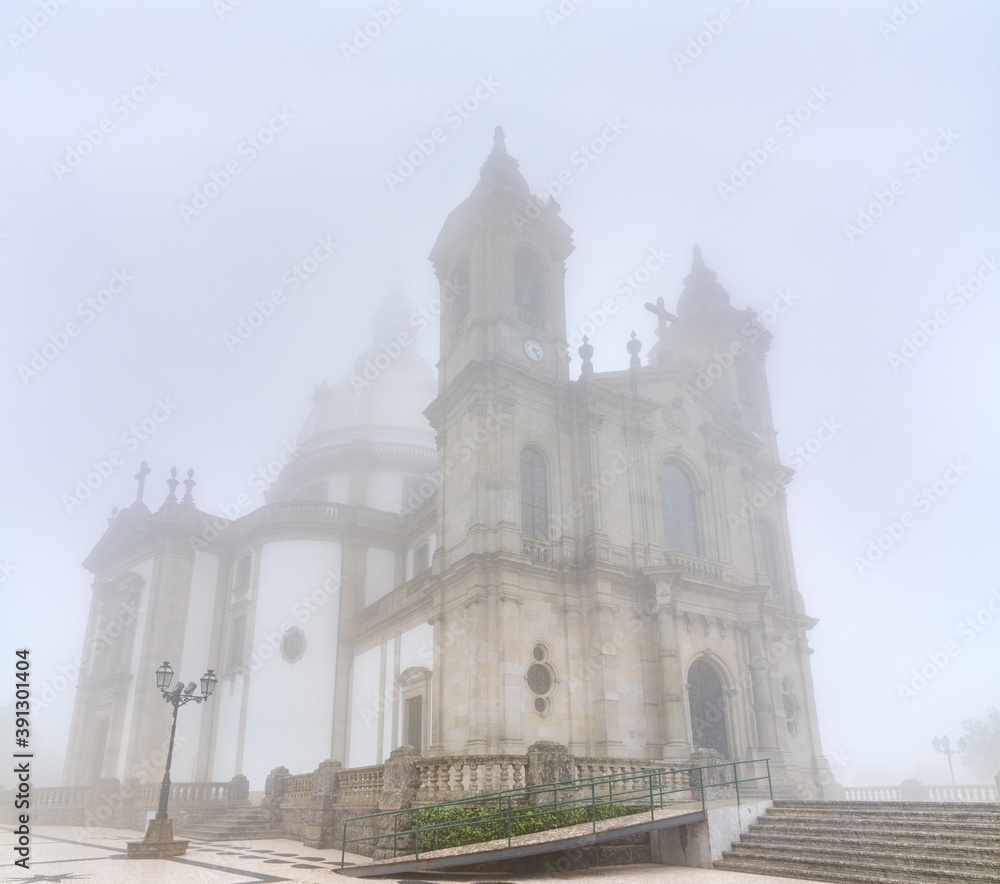 The Sanctuary of Our Lady of Sameiro near Braga in Portugal
