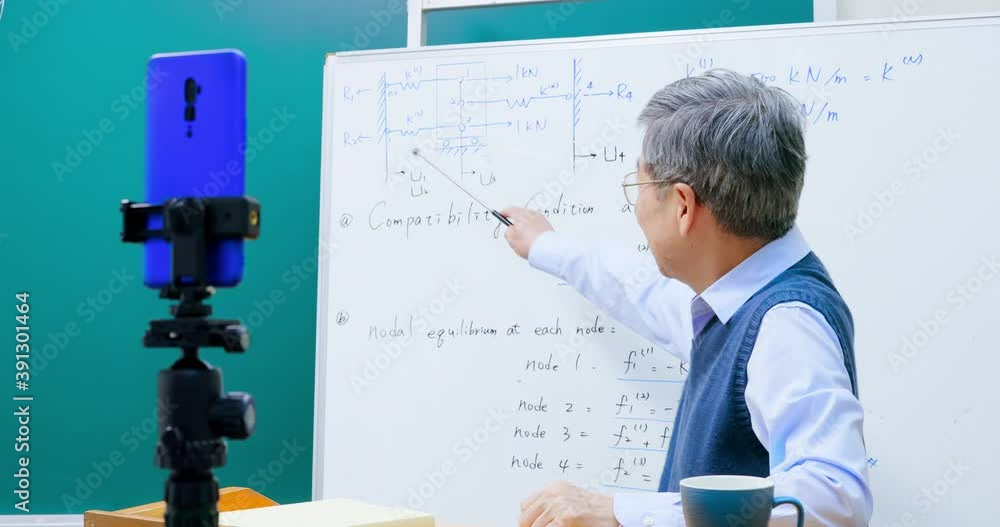 male professor teaching online male professor teaching online