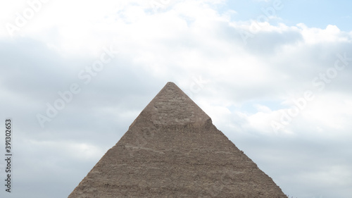 Giza pyramids landscape. historical egypt pyramids.
