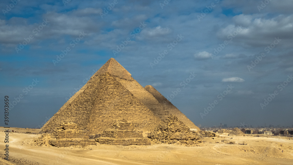 Giza pyramids landscape. historical egypt pyramids. Giza pyramids landscape. historical egypt pyramids.