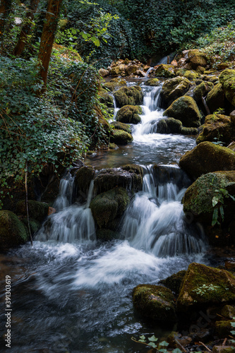 Fototapeta Naklejka Na Ścianę i Meble -  Waterfalls and rapids of a mountain stream