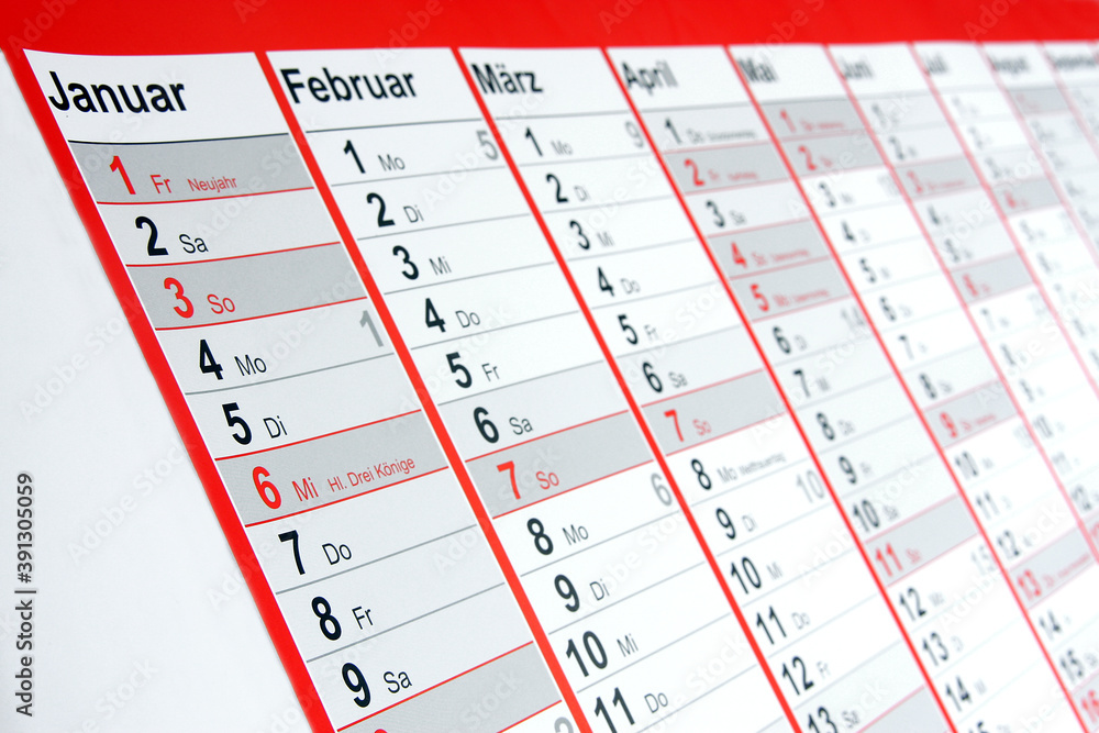 Wandkalender 2021 Wandkalender 2021