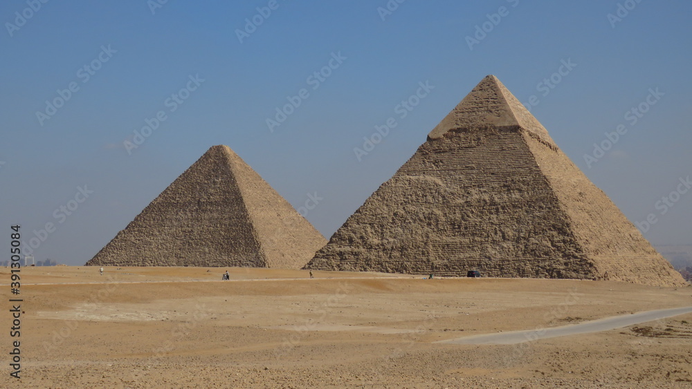 Giza pyramids landscape. historical egypt pyramids. Giza pyramids landscape. historical egypt pyramids.