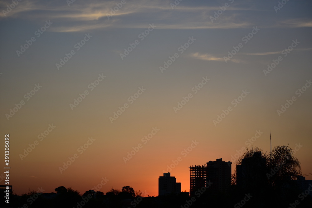 sunset in the city sunset in the city