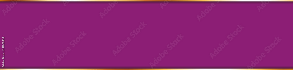 purple ribbon banner with gold frame