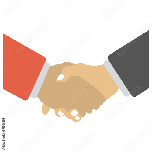 
Two strong businessmen handshake, concept of business deal
