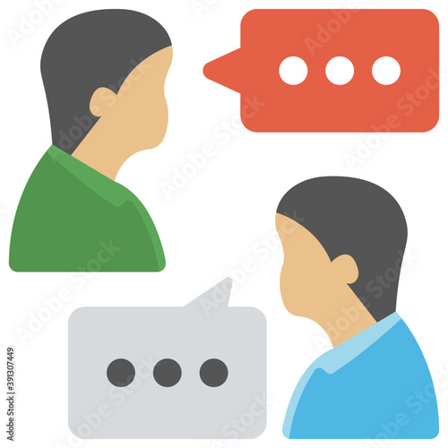 
A professional men with chat bubbles, concept of expert advice   
