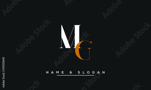 MG, GM, M, G  Abstract Letters Logo Monogram