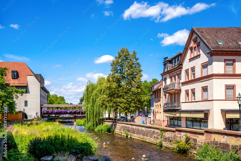 Am Alb Fluss, Ettlingen, Baden-Württemberg, Deutschland 