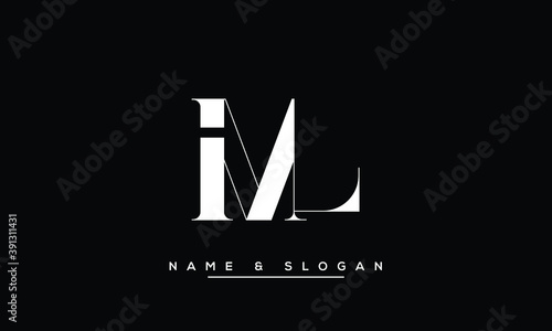 ML, LM, M, L  Abstract Letters Logo Monogram
