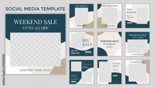 social media template post for promotion. template post for instagram.
