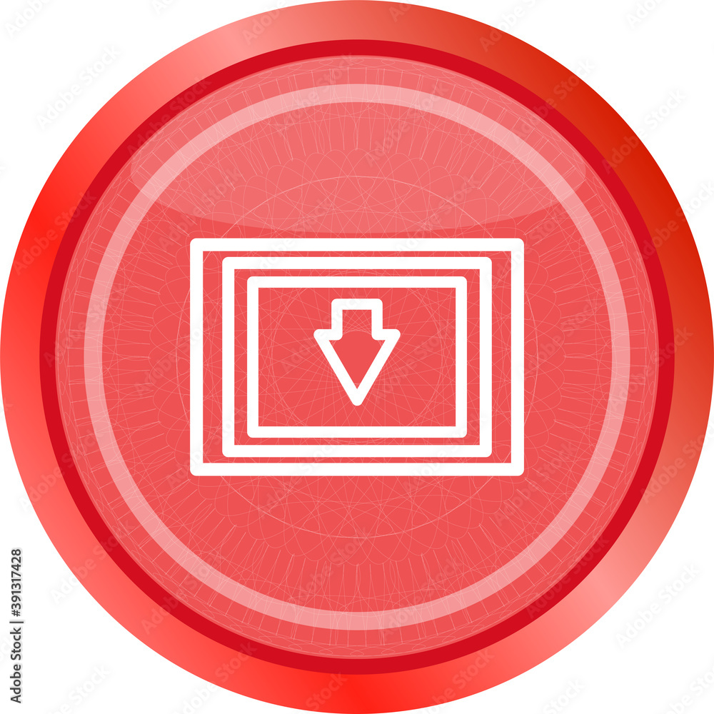 Download web button with arrow and folder Download web button with arrow and folder