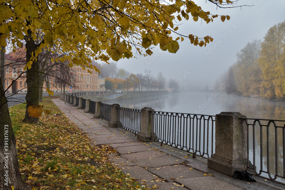 Beautiful natural landscape in autumn.