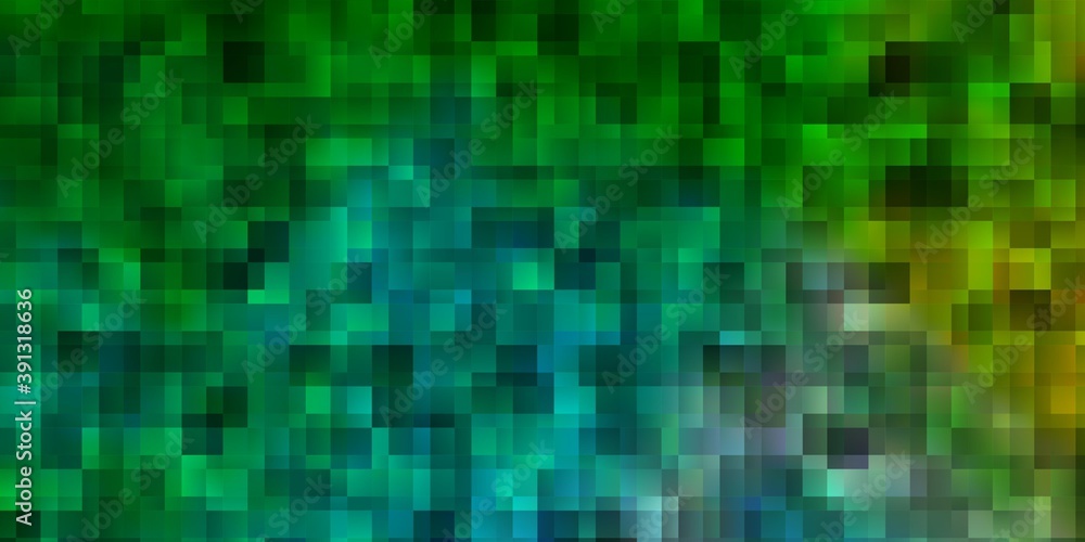 Light Blue, Green vector layout with lines, rectangles.