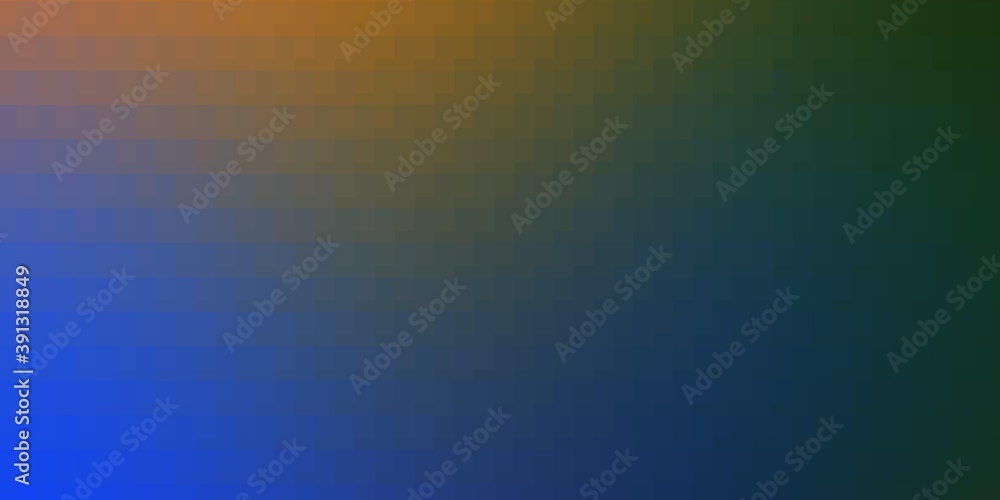 Fototapeta premium Light Blue, Yellow vector background with rectangles.