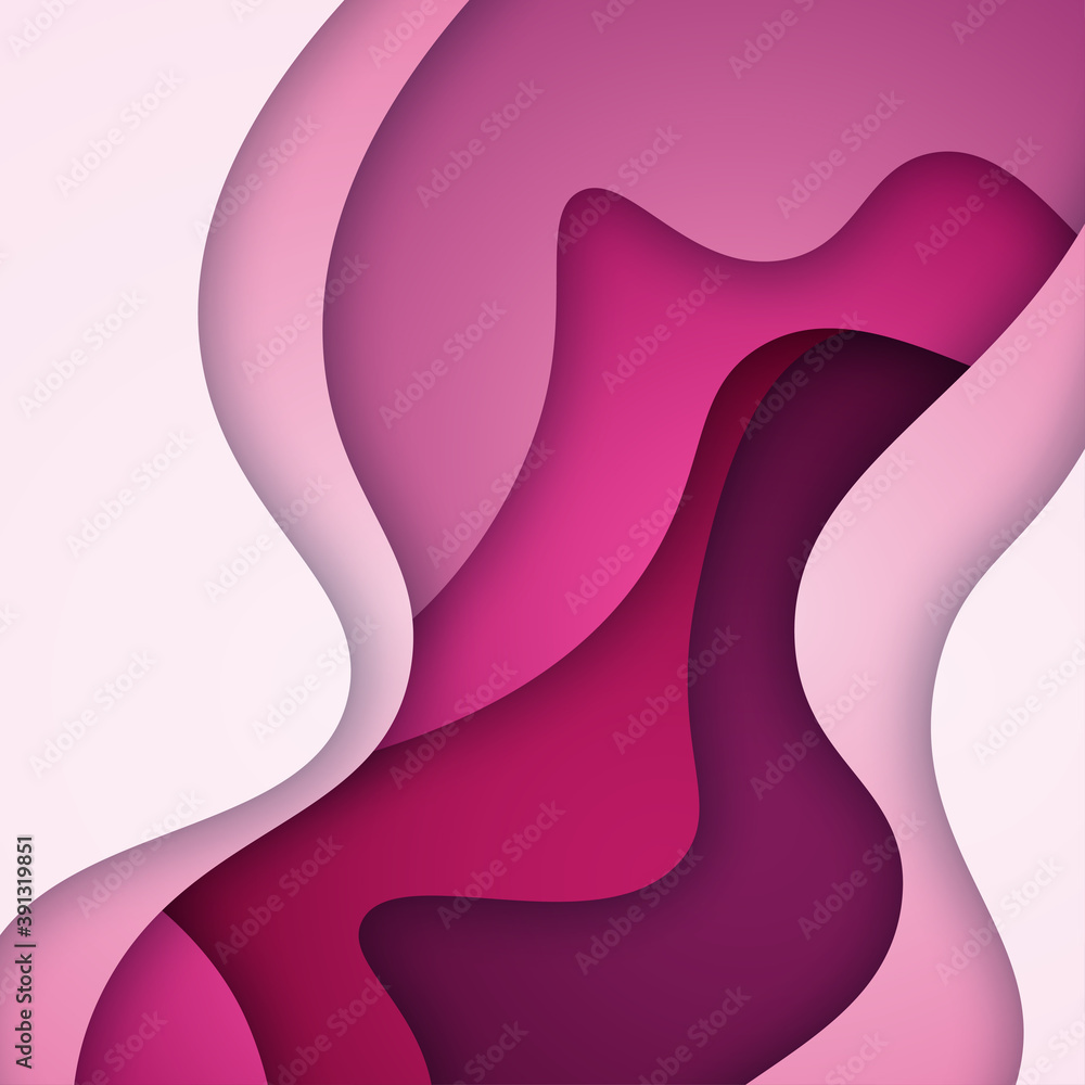 3D abstract background and paper cut shapes, vector illustration 3D abstract background and paper cut shapes, vector illustration