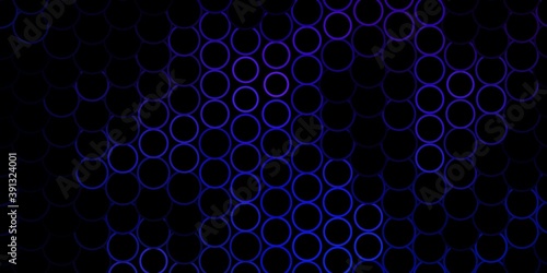Dark Pink, Blue vector texture with circles.