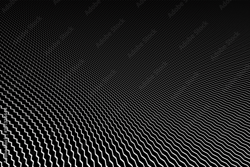 Abstract zig zag lines striped texture on black background. Abstract zig zag lines striped texture on black background.
