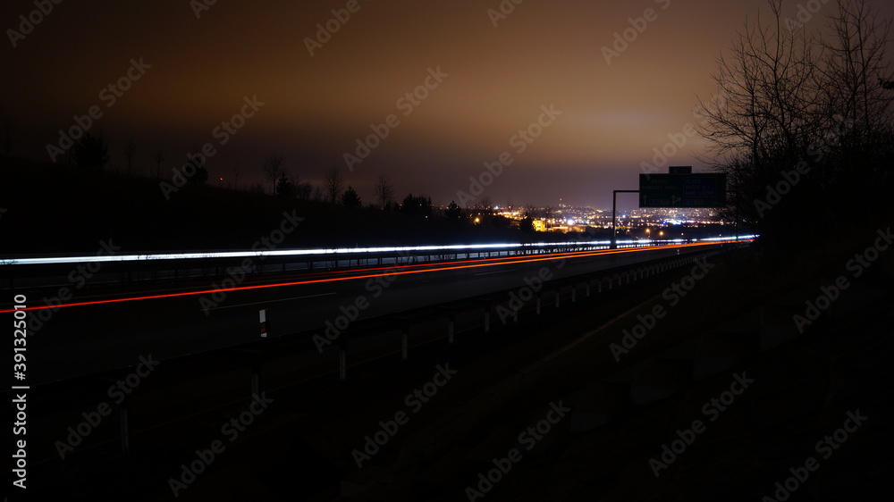 traffic at night traffic at night