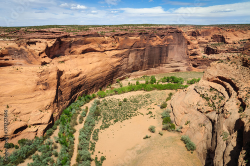 Curving Valley at Canyon de Chelly National Monument