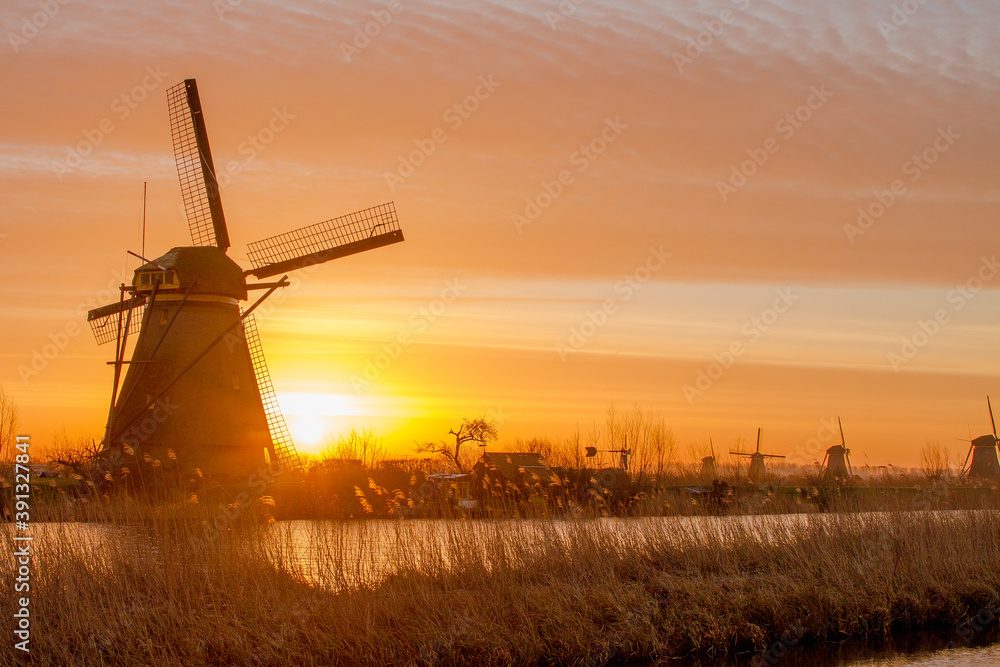 Naklejka premium Kinderdijk