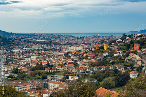 Views of the largest city in Galicia Vigo Spain