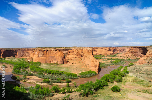 Curving Stream at Canyon de Chelly National Monument