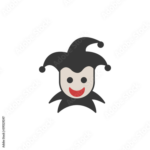 Joker icon isolated on white background. Clown symbol modern, simple, vector, icon for website design, mobile app, ui. Vector Illustration