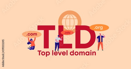 TLD top level domain. Organization of site and web management applications security digital privacy and marketing form of encryption convenient transaction certificate with vector quality guarantee.