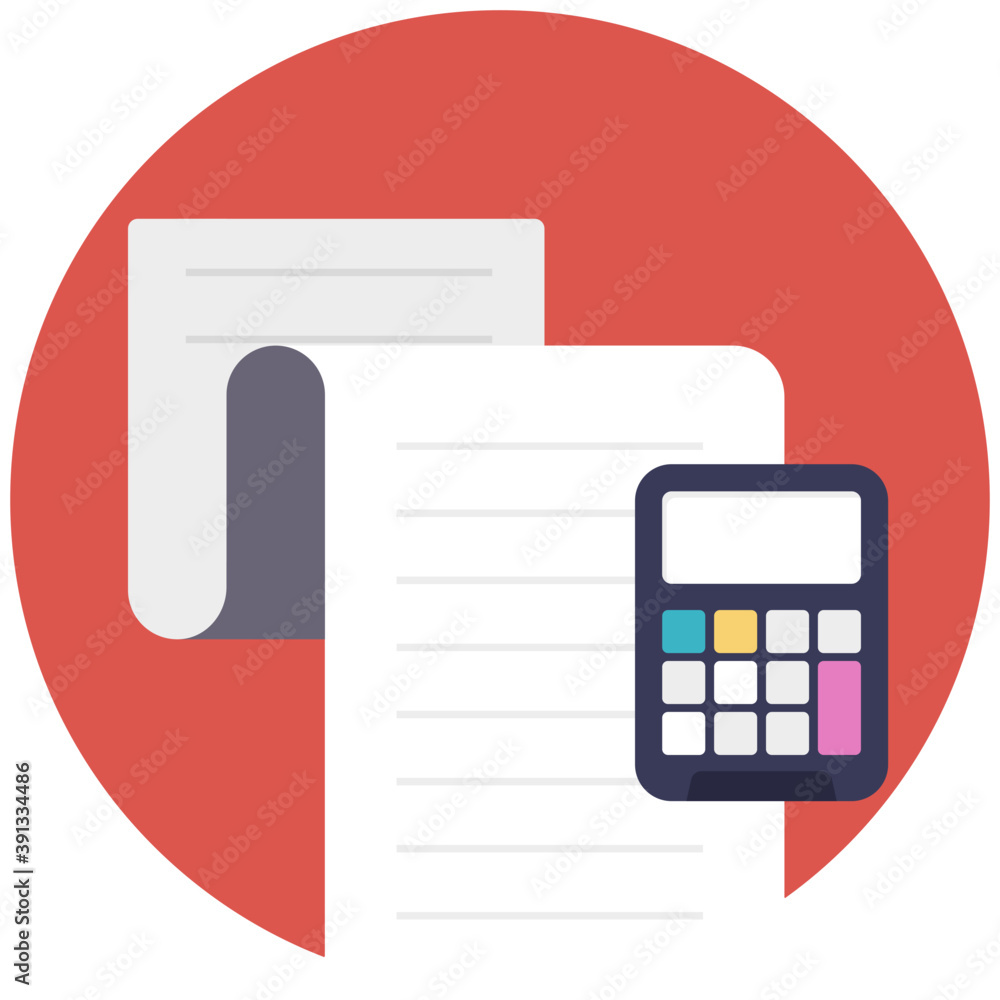Flat vector icon of Calculation
Flat vector icon of Calculation