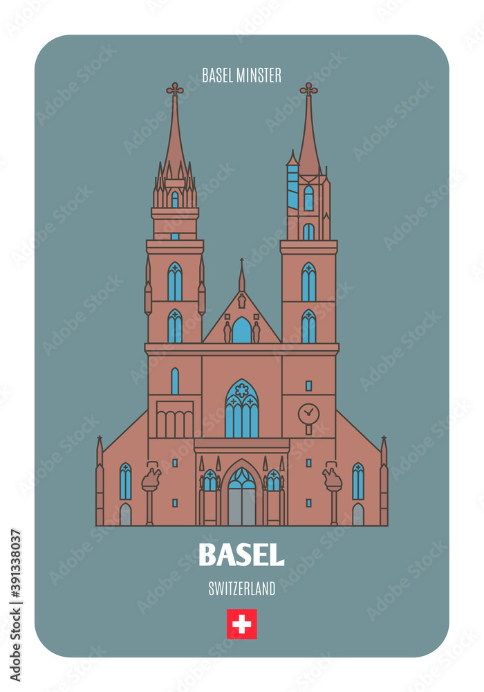 Basel Minster in Basel, Switzerland