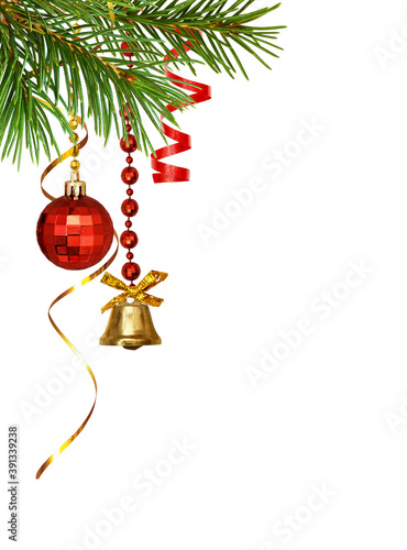 Red and golden decorations ...