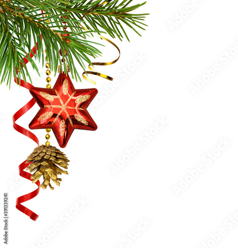 Red and golden decorations ...